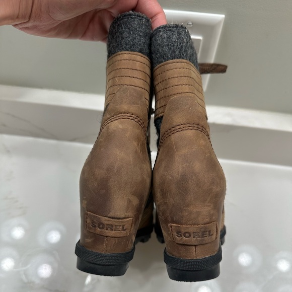Sorel Women's Lexie Wedge Pieced Boots in tobacco Size 8 Ankle Waterproof - Picture 5 of 7